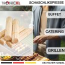 20.000 x Holzspieß 200x3,8mm Schaschlikspieße Holzspiesse Grillspieße Spiesse Birke