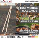 20 Stück Grillzange 42cm Bratwurstzange Grillen Grill Zange BBQ Posten