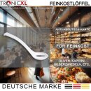 12 Stück SAN Feinkostlöffel TRANSPARENT geschlitzt spülmaschinenfest Löffel Feinkost Kunststofflöffel Salatlöffel