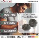 100 Stück Stahl Topfkratzer Gewerbe Topfreiniger...