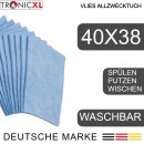 100 Stück Gastro Vlies Allzwecktücher Allzwecktuch Putztuch Spültuch blau