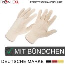 600 Paar Baumwoll Feinstrick Arbeitshandschuhe Mechanikerhandschuhe Montagehandschuhe Stoffhandschuhe Feinstrickhandschuhe weiß blau