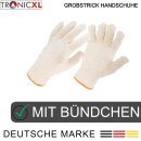 12 Paar Grobstrick Arbeitshandschuhe Fleischer Metzger Mechaniker Werkstatt Handschuhe Stoffhandschuhe Baumwolle