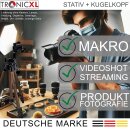 Tripod 19 K I Kamerastativ + Kugelkopf Stativ Kamera Überkopf Produktfotografie Makro