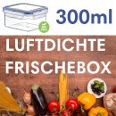 12 Stück 300ml Frischhaltedosen Set Aufbewahrungsdose Klick System luftdicht