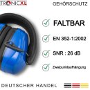 2 Stück Profi Gehörschutz EN 352-1:2002  Bügelgehörschutz Kapselgehörschutz Bügel Gehörschutzkapsel