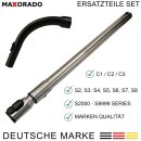 Teleskoprohr Rohr + Handgriff Griff für Miele S8340 S8330 8370 S 8340 S2131 9442601 S2 S4 S5 S6 S8 S711 S712 S381 S5 S4 C1 Compact C1 C2 Complete C1 C2 C3 Staubsauger