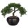 Kunstpflanze Deko Bonsai Zeder 26cm mit Topf Keramik künstlich klein Kunststoff