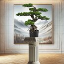 Große Kunstpflanze 65cm Deko Großer Bonsai...