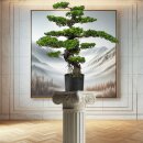 Große Kunstpflanze 90cm Deko Großer Bonsai...
