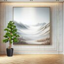 Große Kunstpflanze Deko Bonsai Kiefer 110cm mit...