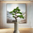 Kunstpflanze Deko Bonsai Kiefer 65x50cm mit Topf...