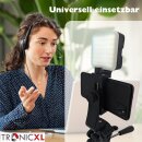 Foto Lampe LED Mini Selfie Licht Kamera Hot Shoe Cold 1/4" Video Stativ Adapter
