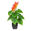 Große Kunstpflanze Guzmania Deko-Idee 58cm...