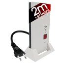 2m Verlängerung + Ständer für Repeater weiß für AVM Fritz!Repeater 2400 1160 1750e