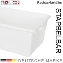 80 Liter Rechteckbehälter Bütte lebensmittelecht Wanne Lebensmittel