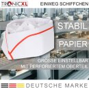 1000 x Einweg Papier Schiffchen Kochhaube Kochmütze...