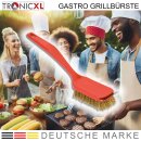 Gastro Grillbürste mit Schaber BBQ Bürste Reiniger Kratzbürste Grill Drahtbürste