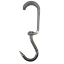 2x Euro-Haken Din 5047 35x12 mm  Rohrbahnhaken Rohrhaken Fleischerhaken