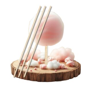 100 x 40cm Zuckerwattestäbe Zuckerwattestäbchen Holz Stäbchen Zuckerwatte Holzstäbchen