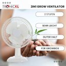 2 Stück 30W 230V Mini Grow Ventilator mit Clip...