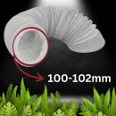 PVC Abluftschlauch 100mm 3m für Grow Box Zelt...