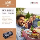 Elektro Tischgrill Grill mit Glas Deckel elektrisch 2 Zonen BBQ Elektrischer Tisch Grill