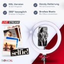 210cm Stativ + XXL Ringlicht Ring Light Smartphone Halterung für YouTube Video Streaming Smartphone TikTok Live-Streaming Fotografie Live