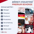 5 Stück 105cm Bären Premium Industrie Schürze Metzgerschürze mit Gummizug