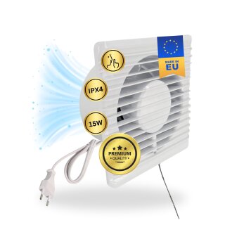 125mm Abluft Zuluft Grow Lüfter Ventilator Für Grow Box Zelt Schrank