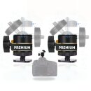 2x 360 Grad Premium Kugelkopf mit Blitzschuhadapter Hot...
