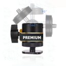 2x 360 Grad Premium Kugelkopf mit Blitzschuhadapter Hot Shoe Hotshoe