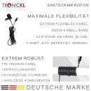 2 Stück USB-C Ansteckmikrofon Mikrofon Ansteck Lavalier Microphone für DJI Kamera Smartphone Handy