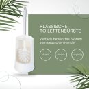 Toilettengarnitur WC Bürste Toilette Klobürste + Ständer  weiß
