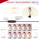Handgriff + Ringlicht Lampe für Smartphone iPhone Halterung Ständer flexibel Kamerastativ für TikTok YouTube Live-Streaming Selfiestick Selfies Stange