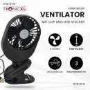 2 Stück USB Mini Grow Ventilator mit Clip Klemme Klemmventilator I Clipventilator für Homebox Growbox Growschrank Secret Jardin GrowPro DiamondBox Zelsius Mars Hydro etc. #1