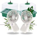 2 Stück Mini Ventilator Grow mit Clip für...