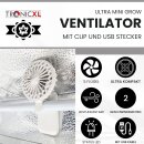 2 Stück Mini Ventilator Grow mit Clip für...