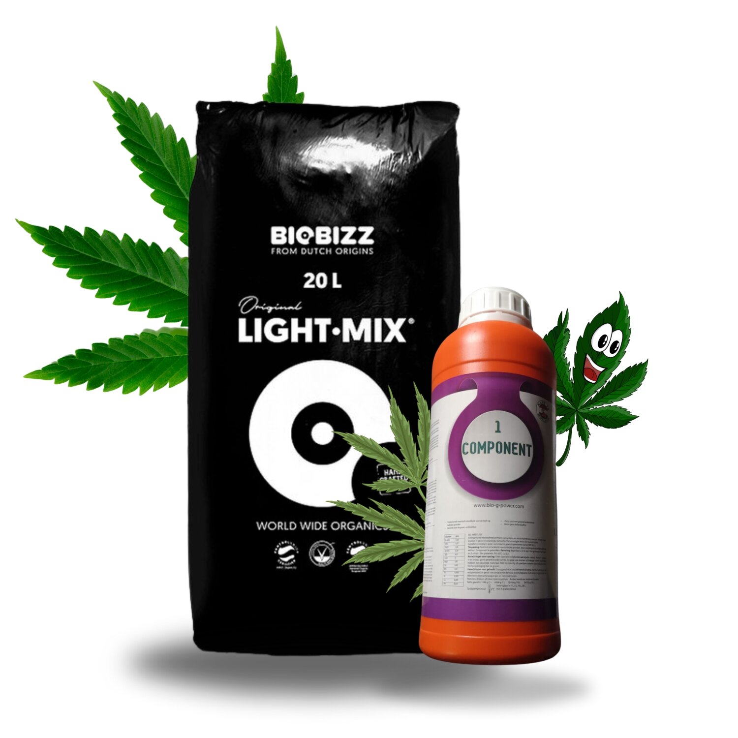 Dnger fr BioBizz + Light Mix Grow Erde Cannabis Anzucht Blte Light,  22,80