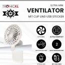 Mini Ventilator mit Clip Auto Sonnenblende Smartphone...