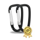 2x Premium Karabiner Karabinerhaken Aluminium...