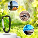 5x Karabiner Karabinerhaken klein Schnapphaken Camping...