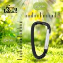 20 x Karabiner Karabinerhaken Aluminium Schnapphaken...