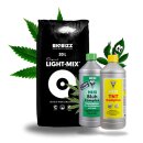 Biobizz Light mix + Hesi Dünger Wachstum + Blüte Booster Anbau Grow Set