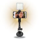Saugnapf Smartphone Handy Halterung mit Lampe Licht...