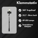 Smartphone Klemmstativ Tisch höhenverstellbar...