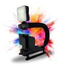 Smartphone Video Rig Stabilizer Griff Halterung mit LED...