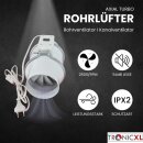 125mm Turboventilator 240m³/h Rohrventilator...