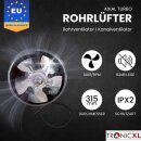 315mm Premium Industrie Axial Rohrlüfter Metall...