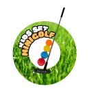 Kinder Minigolf Set Schläger + 4 Bälle + Tray...